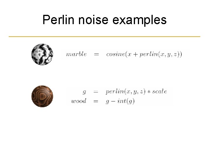 Perlin noise examples 