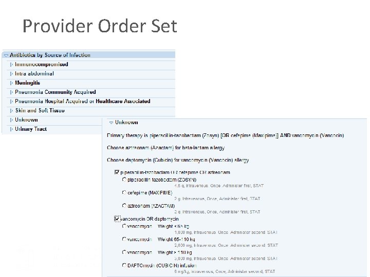 Provider Order Set 