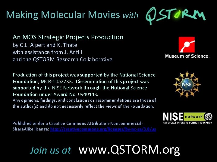 Making Molecular Movies with An MOS Strategic Projects Production by C. L. Alpert and