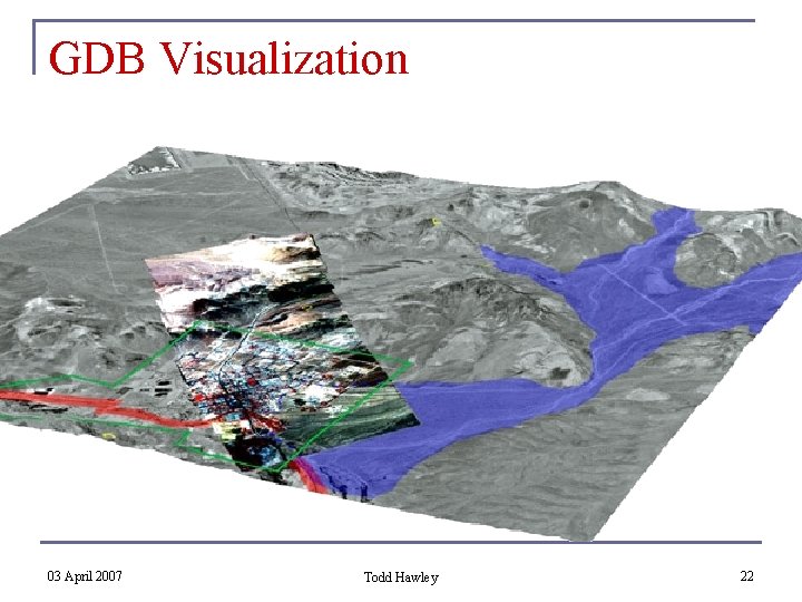 GDB Visualization 03 April 2007 Todd Hawley 22 