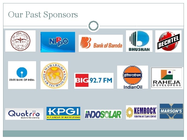 Our Past Sponsors Our Past Sponsors
