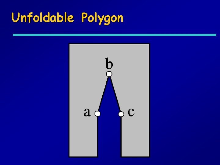 Unfoldable Polygon 