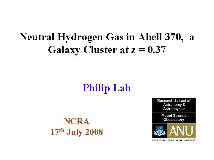 Neutral Hydrogen Gas in Abell 370, a Galaxy Cluster at z = 0. 37