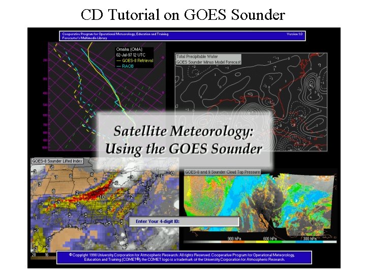 CD Tutorial on GOES Sounder 