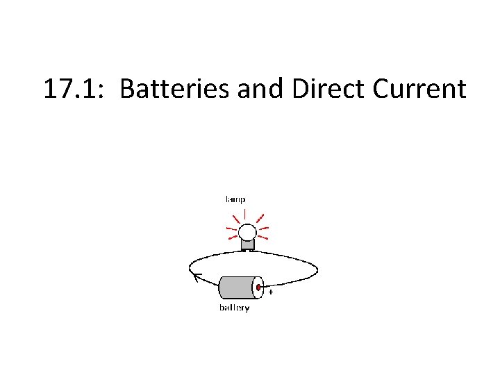 17. 1: Batteries and Direct Current 