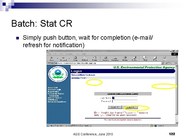 Batch: Stat CR n Simply push button, wait for completion (e-mail/ refresh for notification)