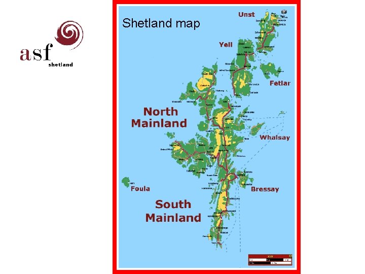 Shetland map 