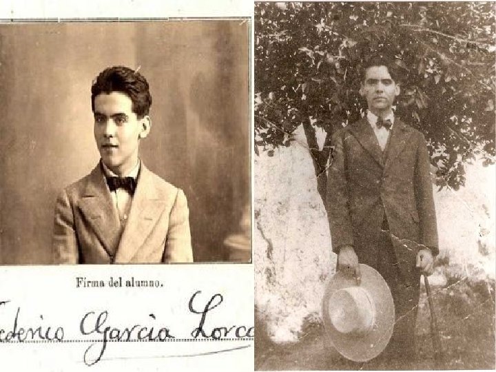 Lorca and his good friend, film director Luis Buñuel Lorca wearing La Barraca's uniform