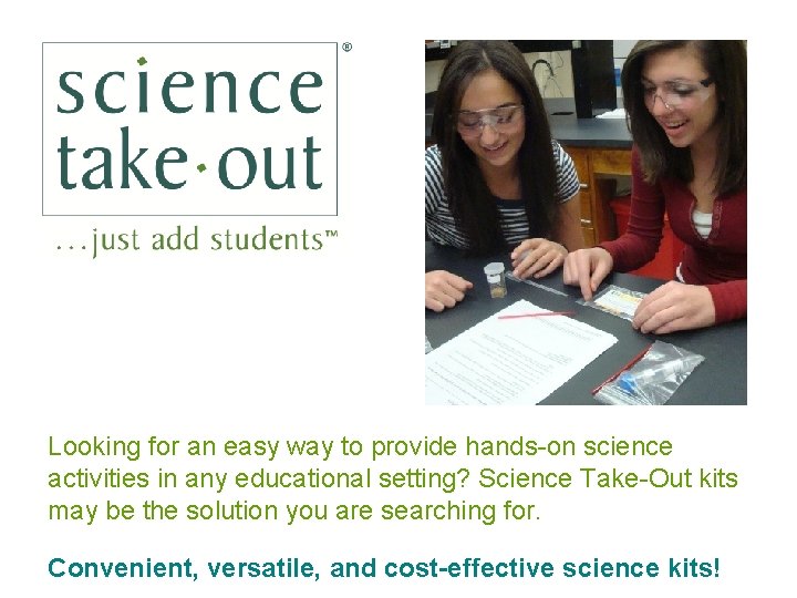 Looking for an easy way to provide hands-on science activities in any educational setting?