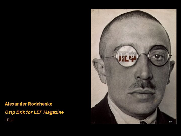 Alexander Rodchenko Osip Brik for LEF Magazine 1924 