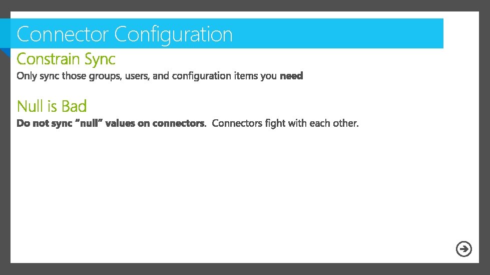 Connector Configuration 