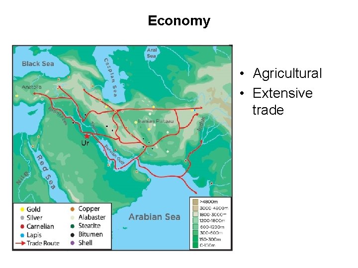 Economy • Agricultural • Extensive trade 