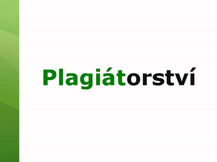 Plagiátorství 