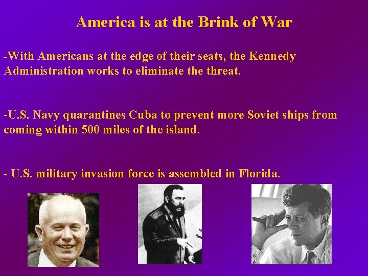 America is at the Brink of War -With Americans at the edge of their