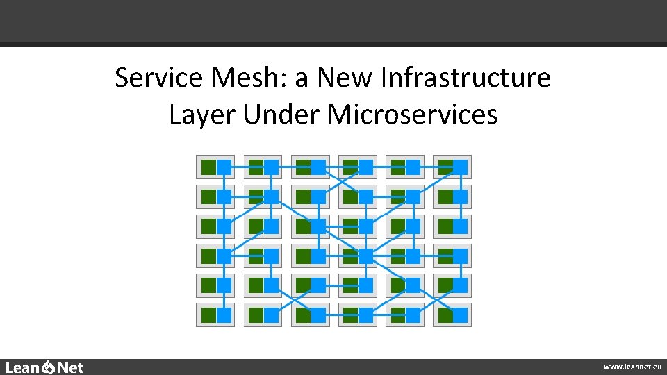 Service Mesh: a New Infrastructure Layer Under Microservices www. leannet. eu 