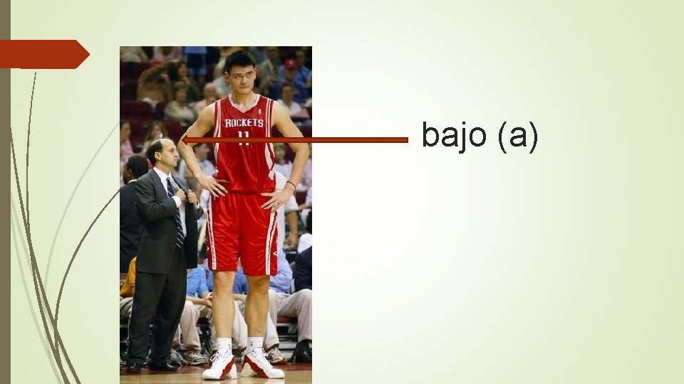 bajo (a) 