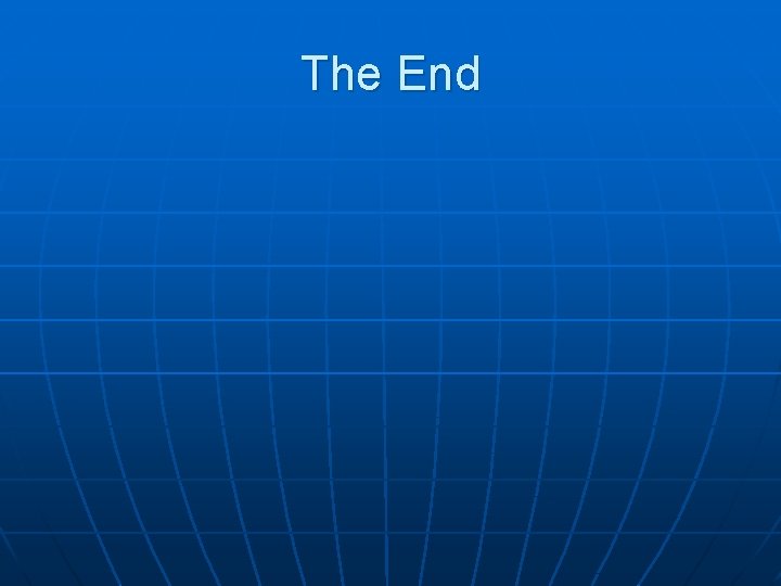 The End 