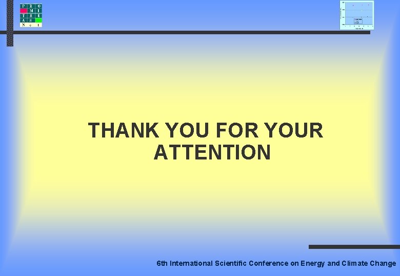 THANK YOU FOR YOUR ATTENTION 6 th International Scientific Conference on Energy and Climate