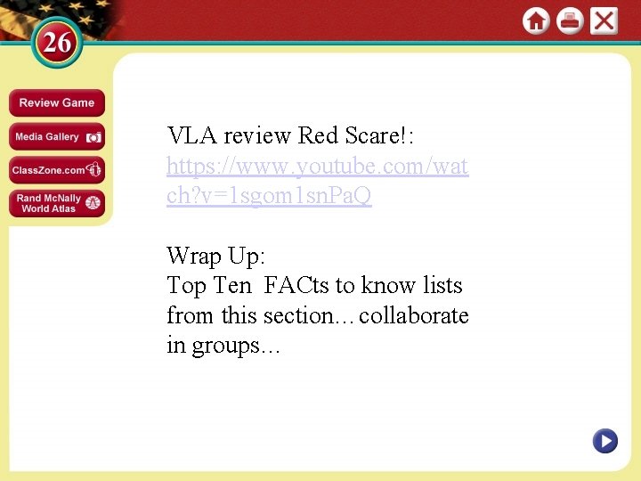 VLA review Red Scare!: https: //www. youtube. com/wat ch? v=1 sgom 1 sn. Pa.