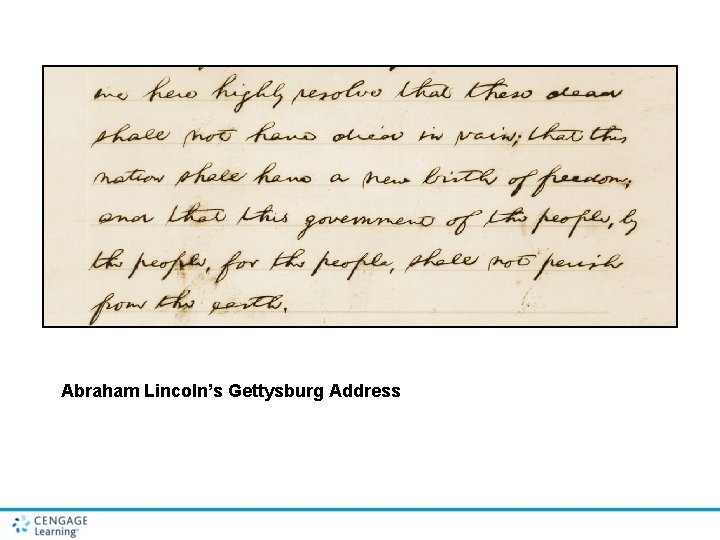 Abraham Lincoln’s Gettysburg Address 