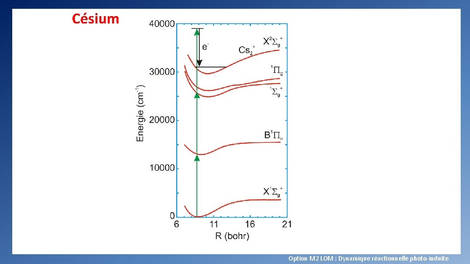 Césium Option M 2 LOM : Dynamique réactionnelle photo-induite 