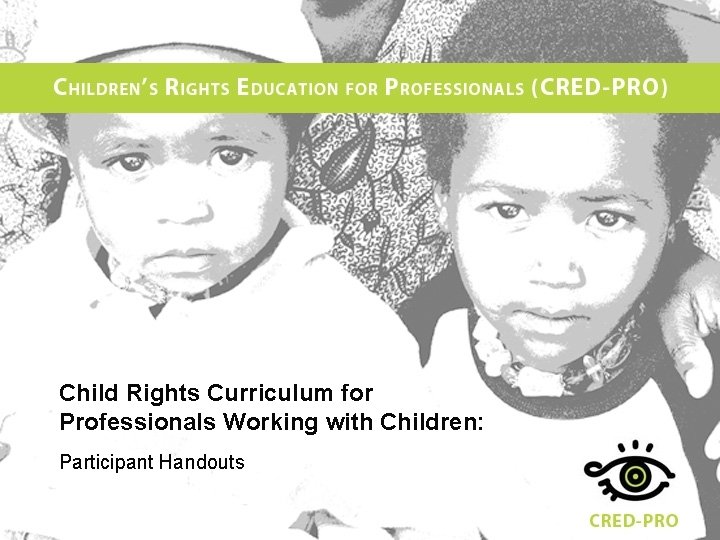 Child Rights Curriculum for Professionals Working with Children