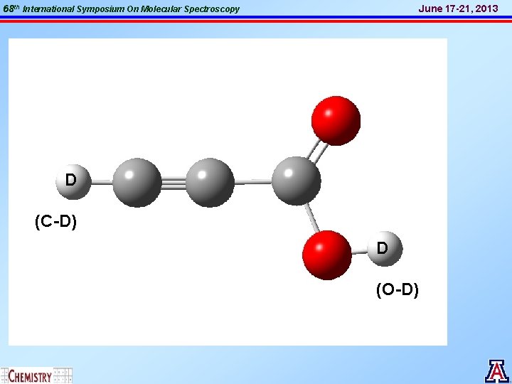 68 th International Symposium On Molecular Spectroscopy June 17 -21, 2013 D (C-D) D