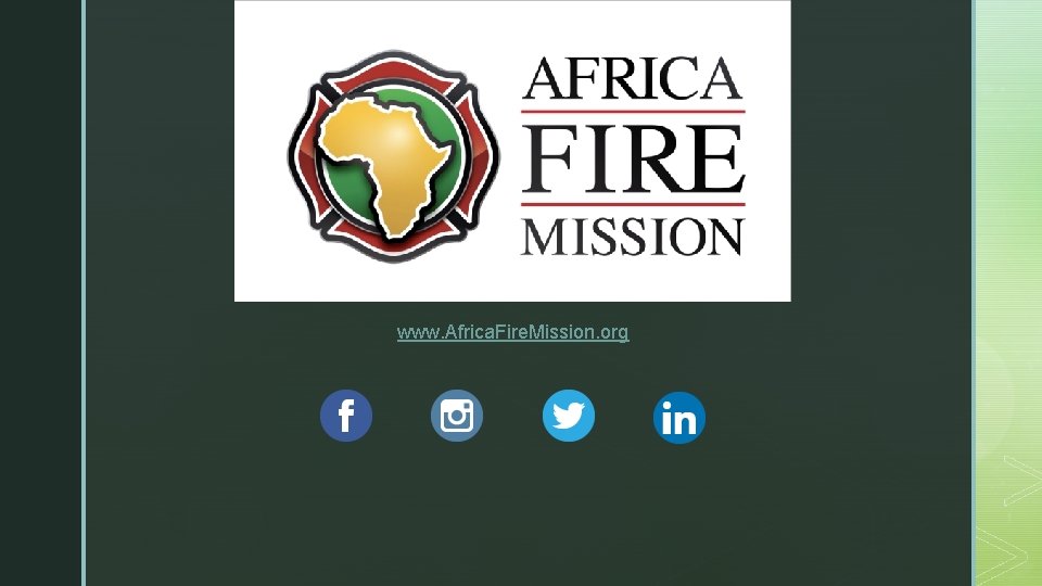 www. Africa. Fire. Mission. org 