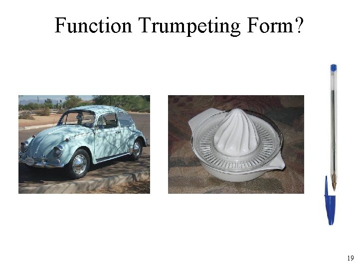 Function Trumpeting Form? 19 