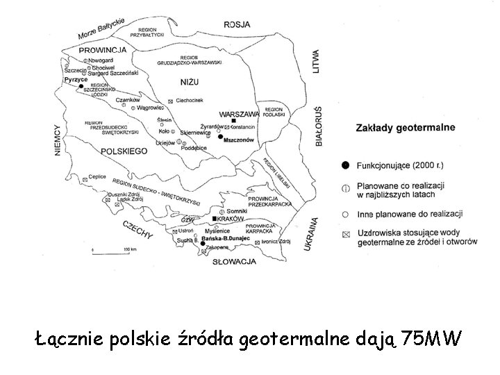 Łącznie polskie źródła geotermalne dają 75 MW 