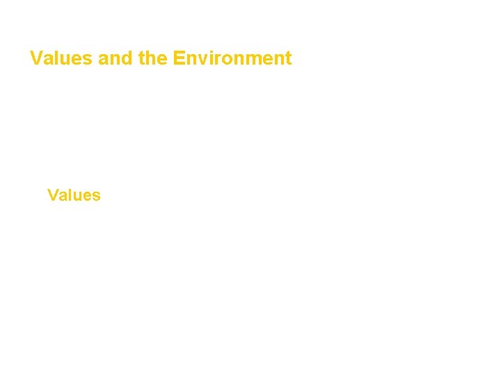 Tools of Environmental Science Section 3 Values and the Environment • Scientific research is