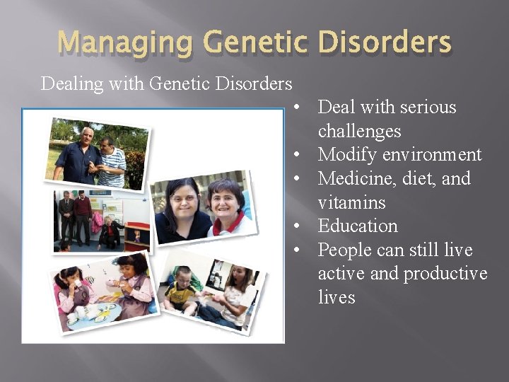 SECTION 2 HUMAN GENETIC DISORDERS 7 2 d
