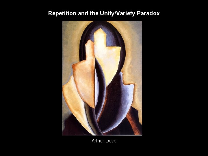 Repetition and the Unity/Variety Paradox Arthur Dove 