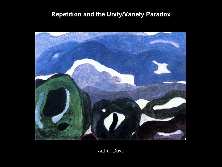 Repetition and the Unity/Variety Paradox Arthur Dove 