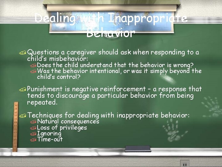 Dealing with Inappropriate Behavior / Questions a caregiver should ask when responding to a