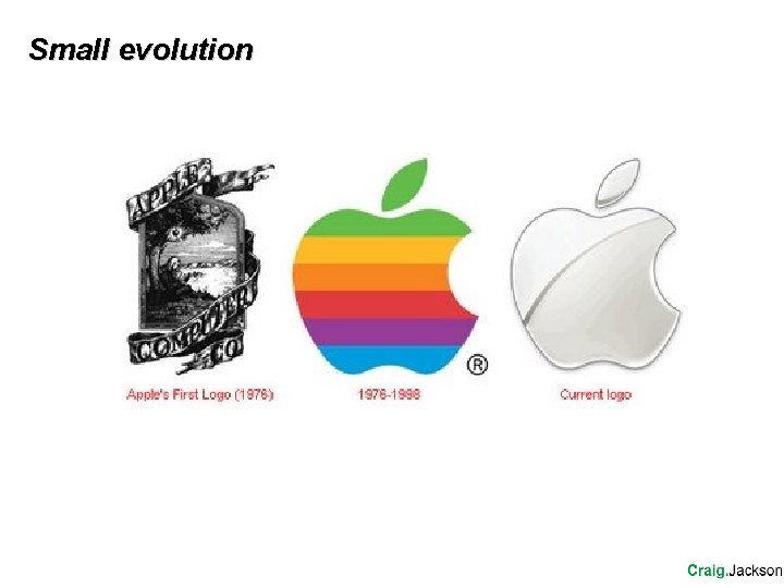 Small evolution Small evolution