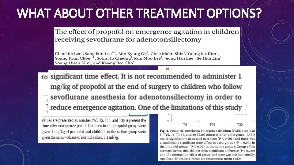 WHAT ABOUT OTHER TREATMENT OPTIONS? 