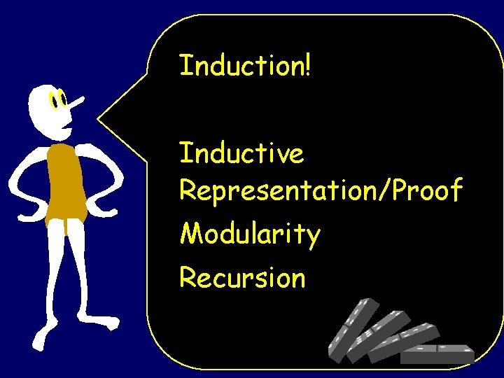 Induction! Inductive Representation/Proof Modularity Recursion 
