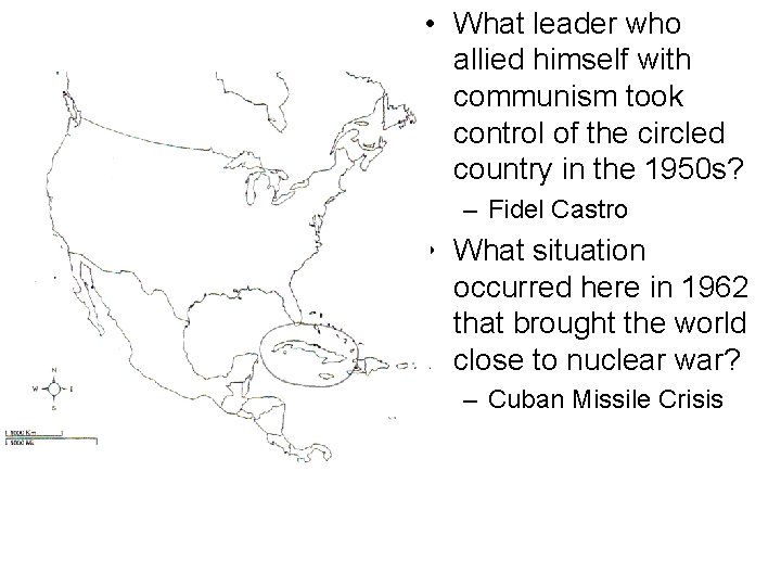  • What leader who allied himself with communism took control of the circled