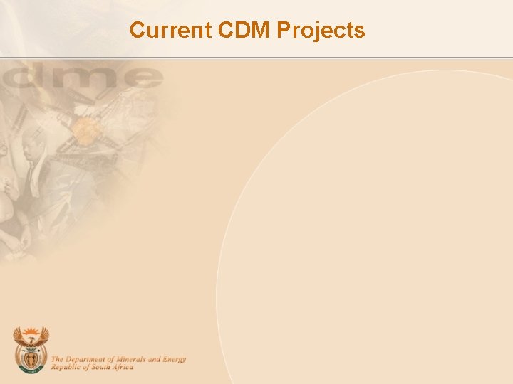 Current CDM Projects 