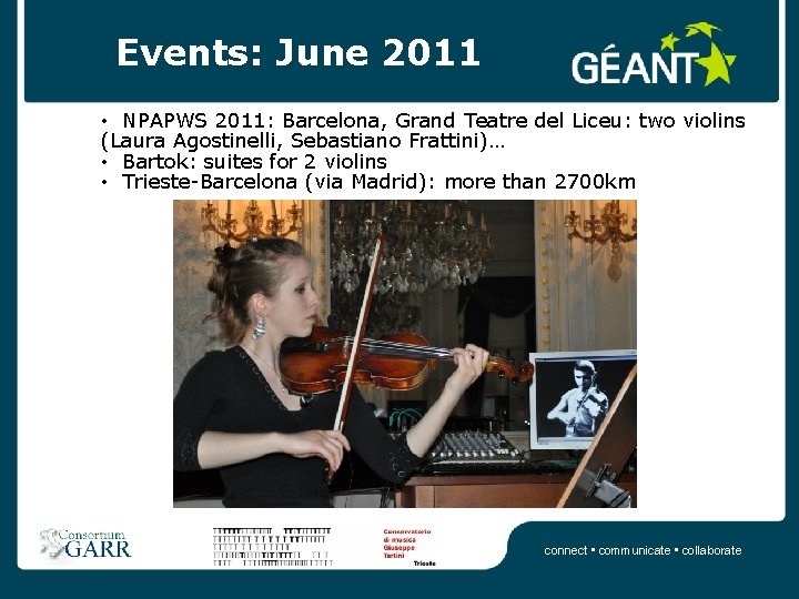 Events: June 2011 • NPAPWS 2011: Barcelona, Grand Teatre del Liceu: two violins (Laura