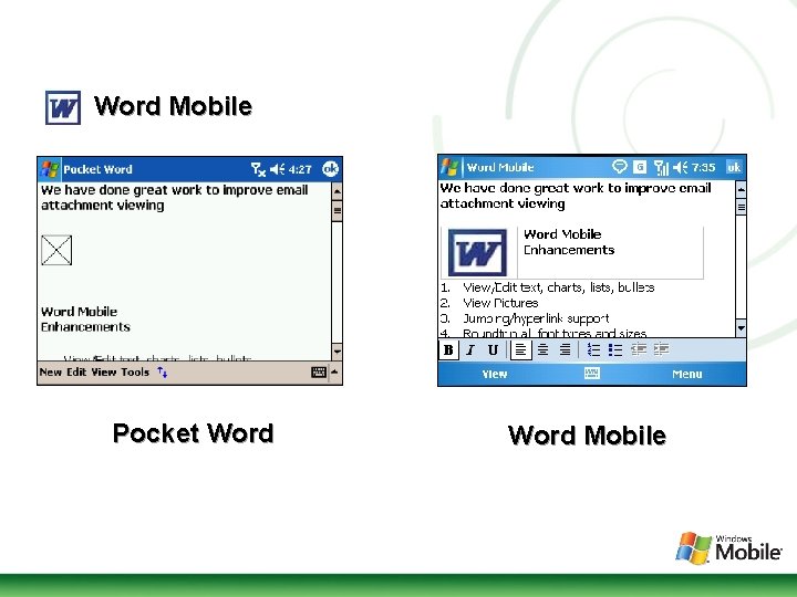 Word Mobile Pocket Word Mobile 