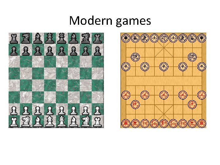 Modern games 