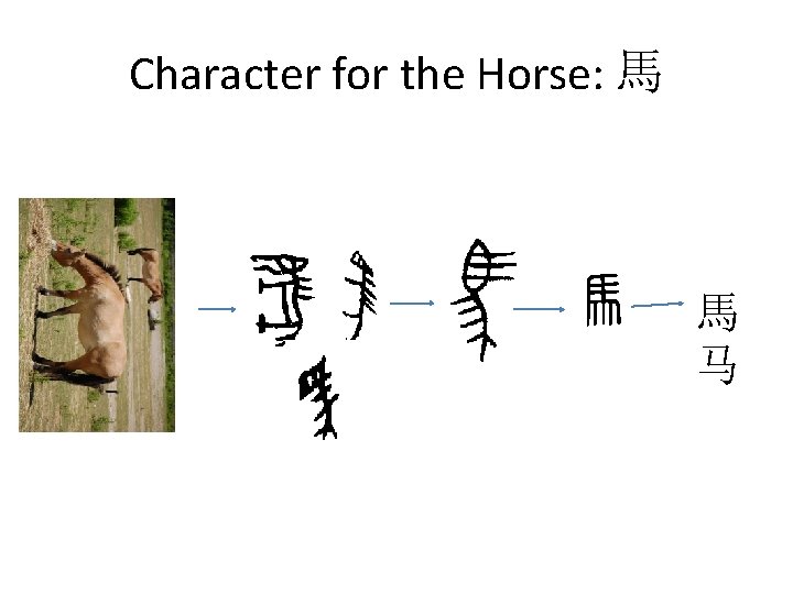 Character for the Horse: 馬 馬 马 