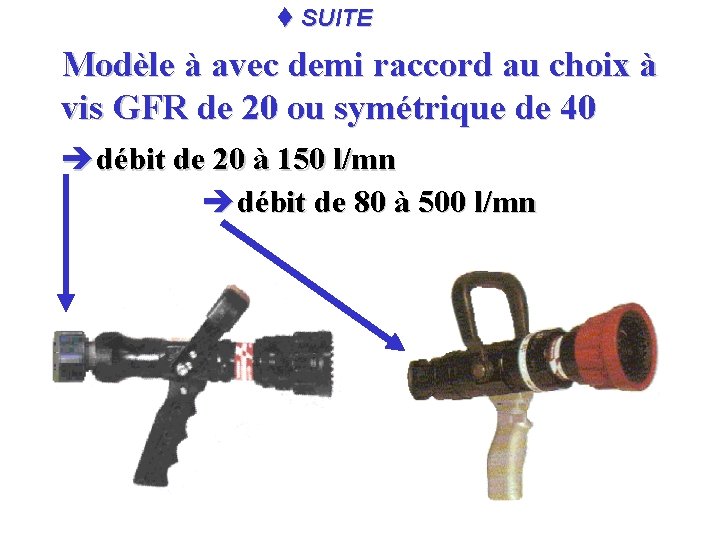 t SUITE Modèle à avec demi raccord au choix à vis GFR de 20