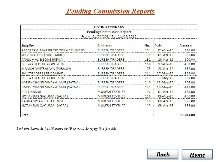 Pending Commission Reports bak. I rhte kimxn ka irpo 3 R deqne ke il