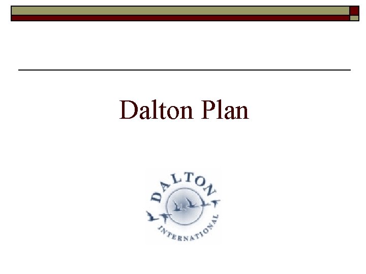 Dalton Plan 