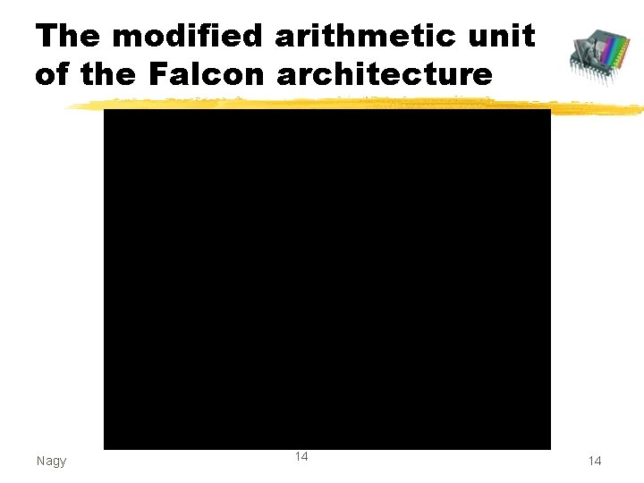 The modified arithmetic unit of the Falcon architecture Nagy 14 14 