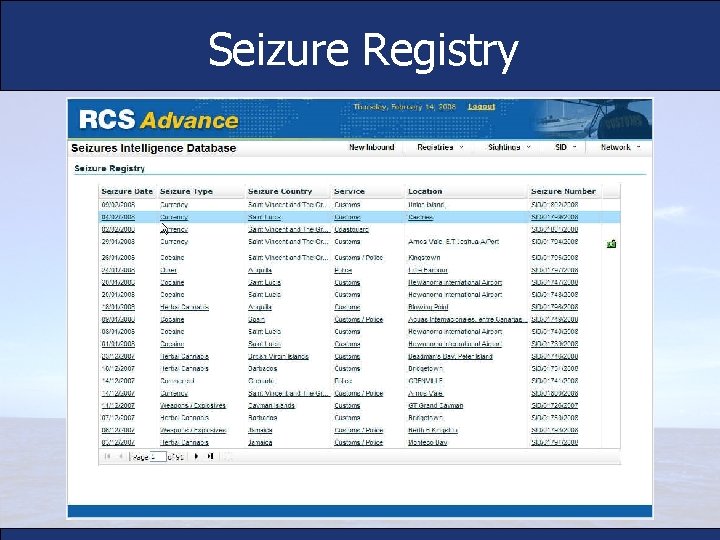 Seizure Registry 