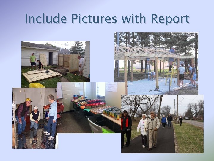 Include Pictures with Report 